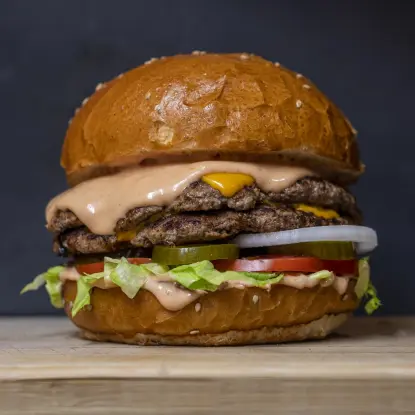 Hamburguesa con Jamón y Queso — imagen 2