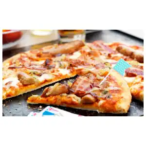 Pizza de bacon miniatura 1