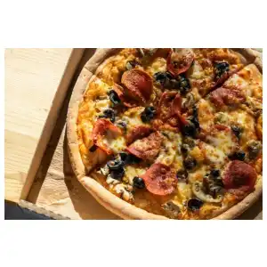 Pizza de chorizo miniatura 3