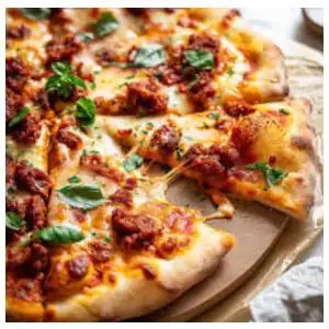Pizza de chorizo miniatura 1